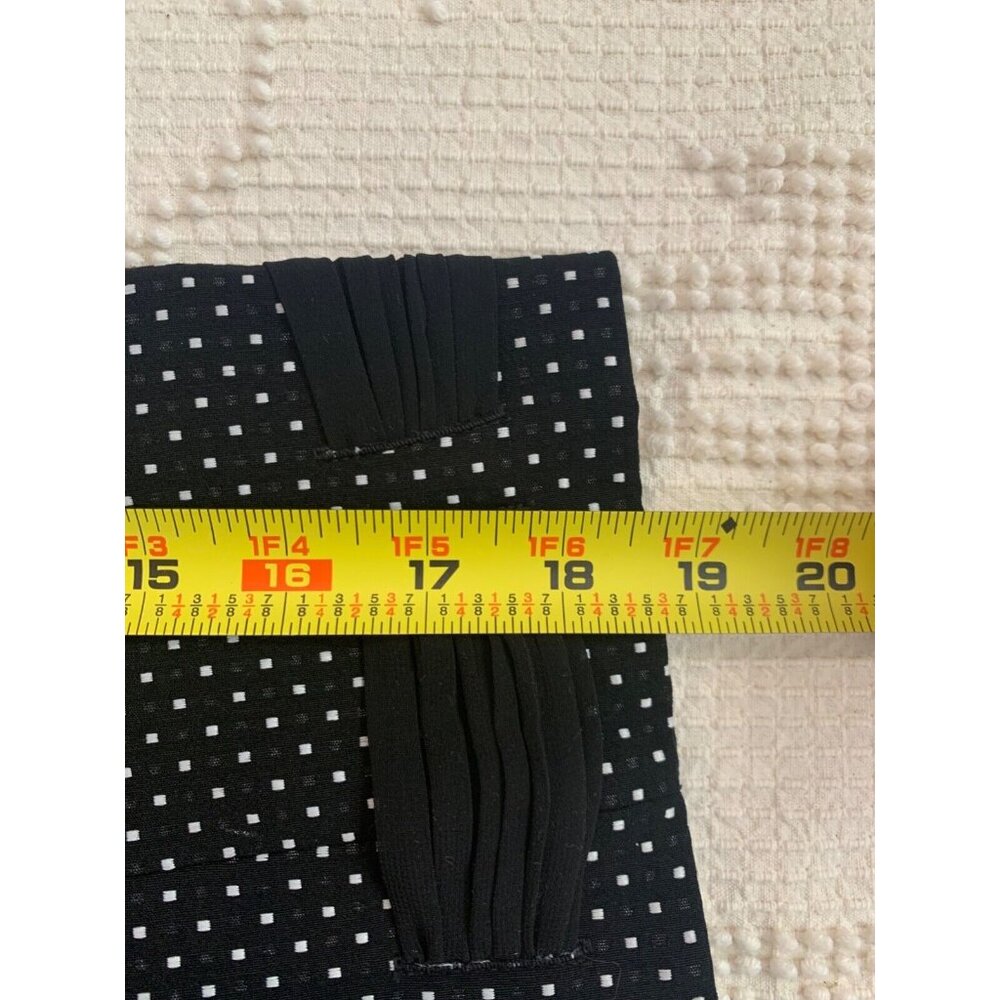 Cabi Women Blazer Suit Jacket Sz 4 Black Polka Dot Modern City Career BizCasual - Picture 12 of 12